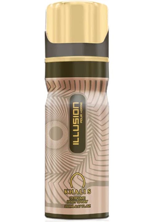 Spray corporal perfumado Illusion 200 ml – fragancia unisex cítrica y especiada