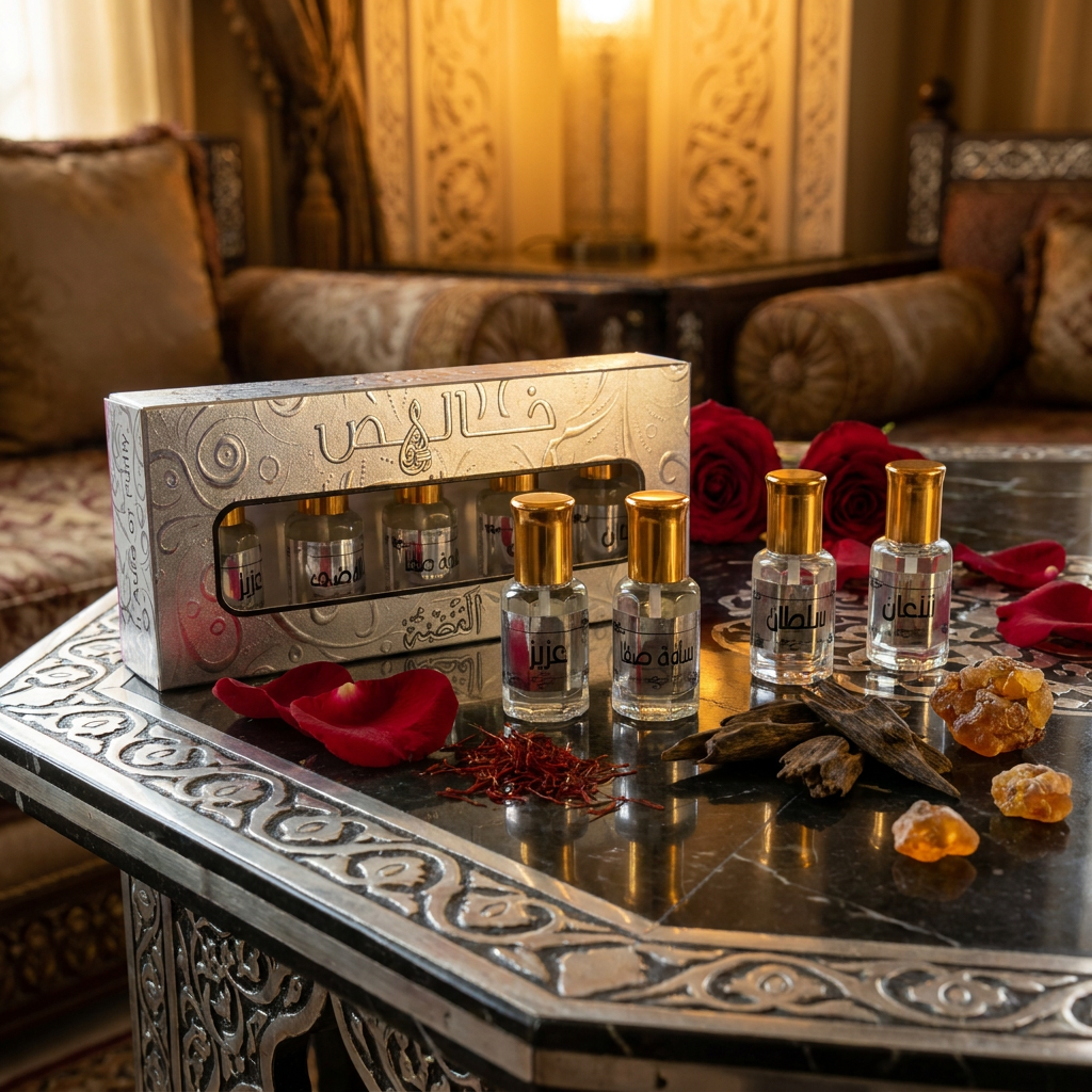 Aceite de perfume concentrado Khalis Silver 5 × 12 ml – fragancia unisex floral-amaderada 1 