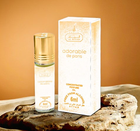 Aceite de perfume en roll-on Adorable de Paris Al Riyad (6 ml) – Fragancia floral-cítrica para mujer 4 