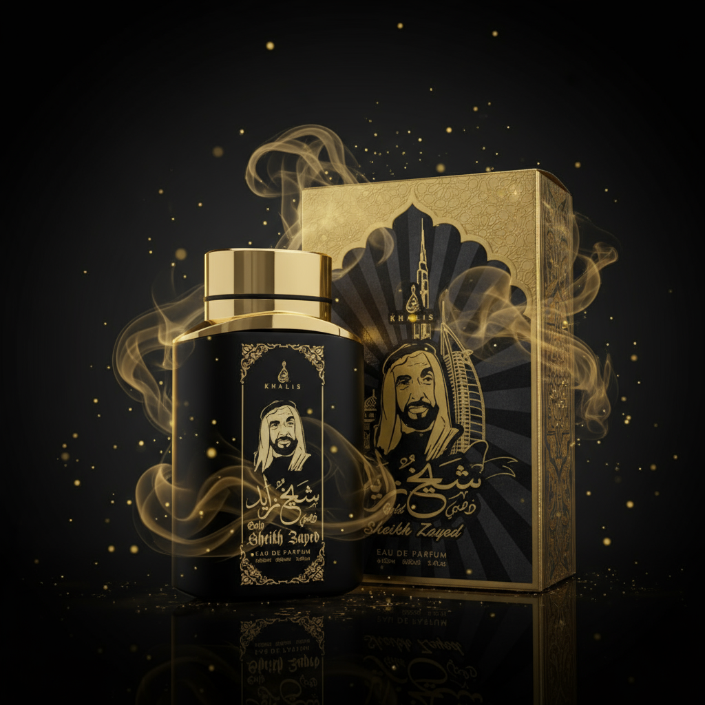 100 ml Eau de Perfume SHEIKH ZAYED GOLD Fragancia especiada amaderada para hombre 5 