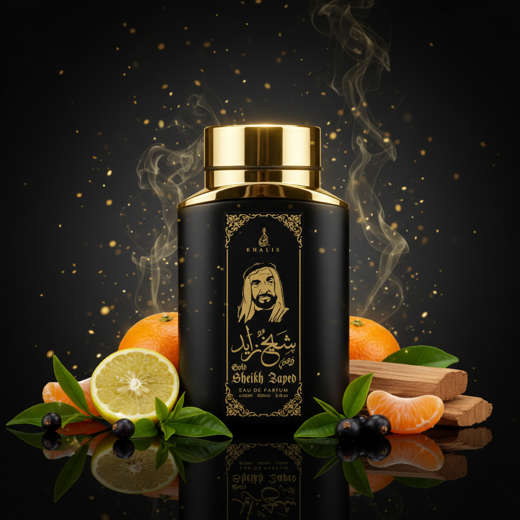 100 ml Eau de Perfume SHEIKH ZAYED GOLD Fragancia especiada amaderada para hombre 6 