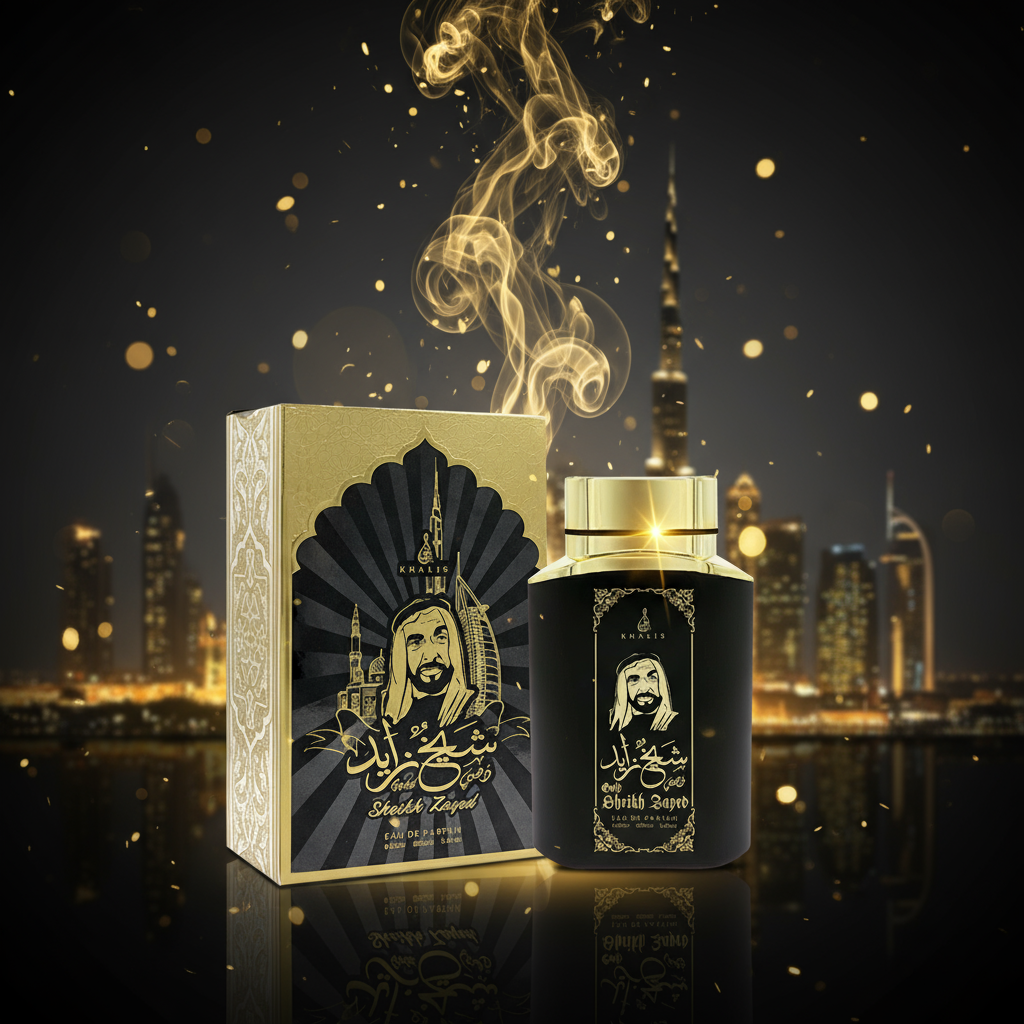 100 ml Eau de Perfume SHEIKH ZAYED GOLD Fragancia especiada amaderada para hombre