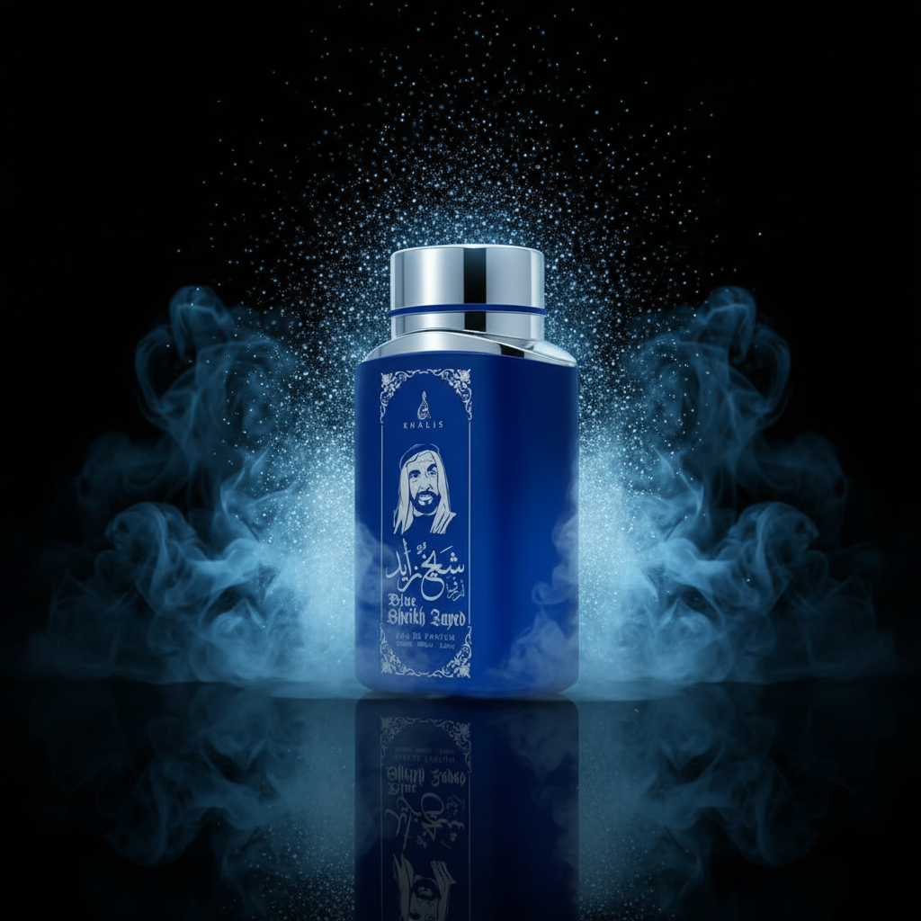 100 ml Eau de Perfume SHEIKH ZAYED BLUE Fragancia Musky Oud para Hombre 5 