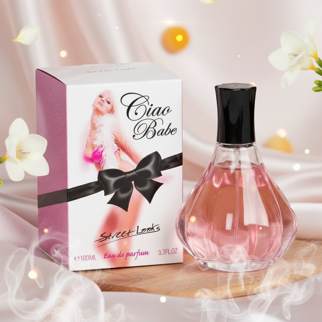 100 ml Eau de Perfume "CIAO BABE" Fragancia Floral Frutal para Mujer, con contenido de aceite de fragancia 2%