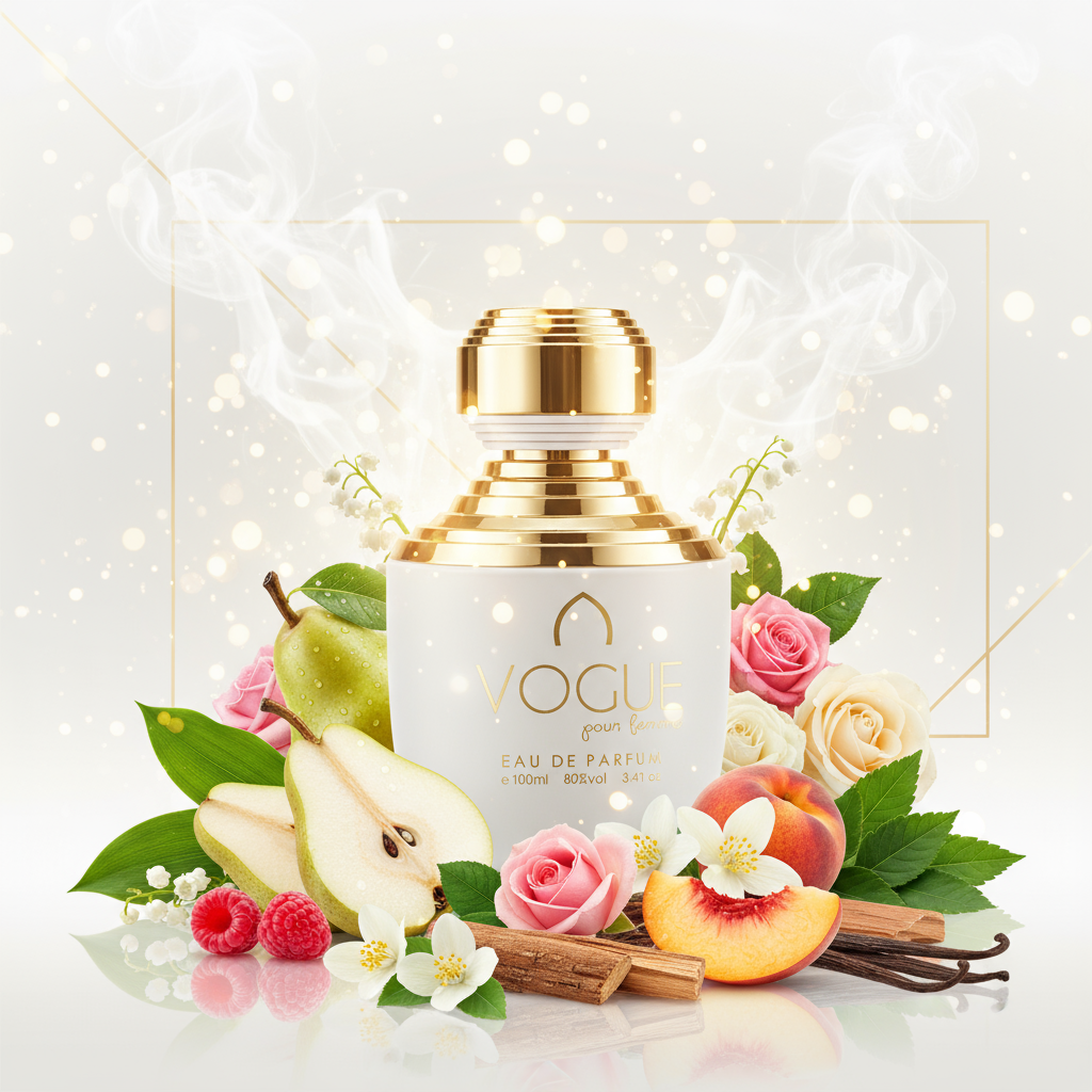 100 ml Eau de Parfum VOGUE Fragancia de almizcle floral afrutado para mujer 7 