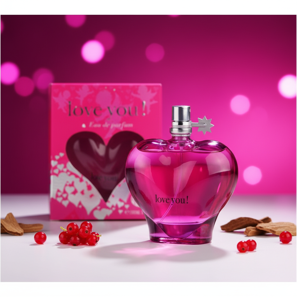100 ml Eau de Parfum "Love You Pink" Fruity - Fragancia Cítrica para Mujer 4 