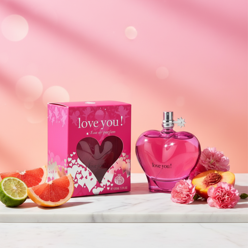 100 ml Eau de Parfum "Love You Pink" Fruity - Fragancia Cítrica para Mujer 11 