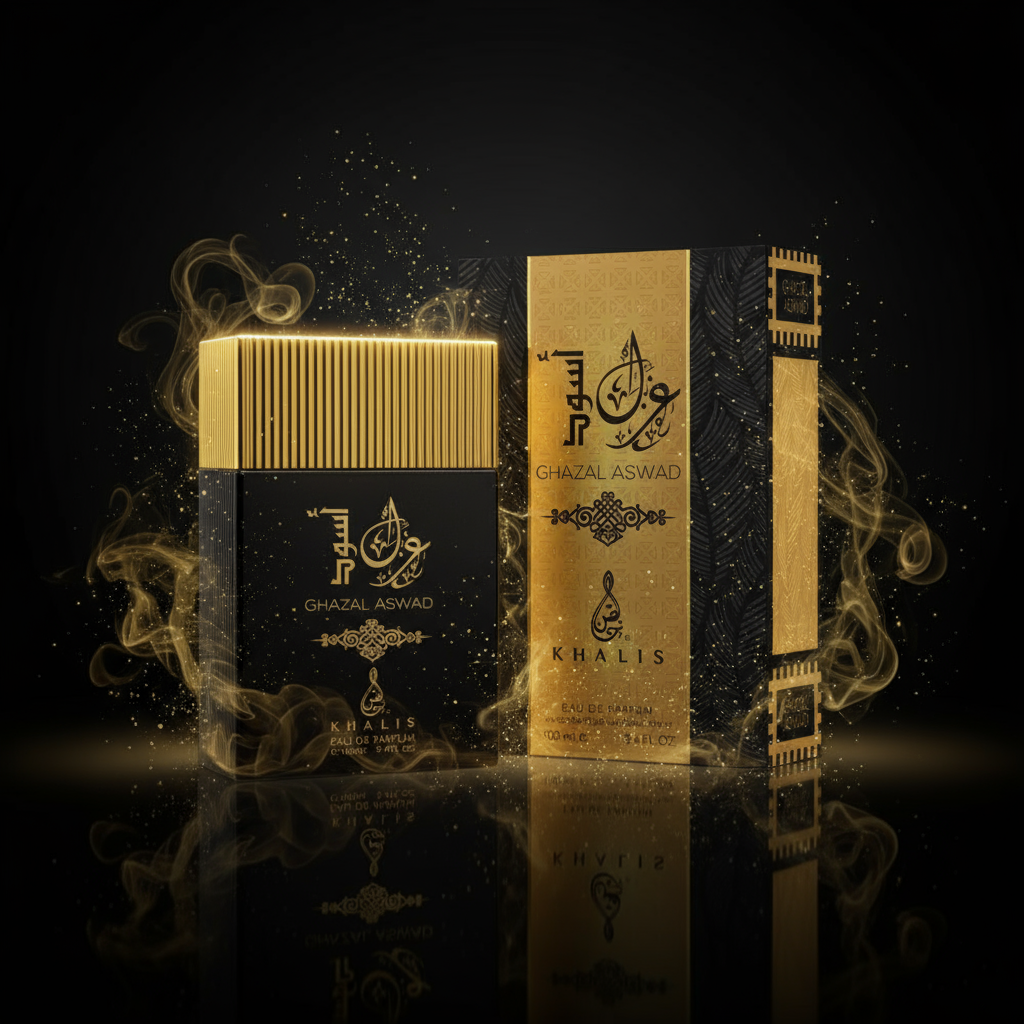 " Ghazal Aswad" EDP 100ml, fragancia floral afrutada para hombres 1 