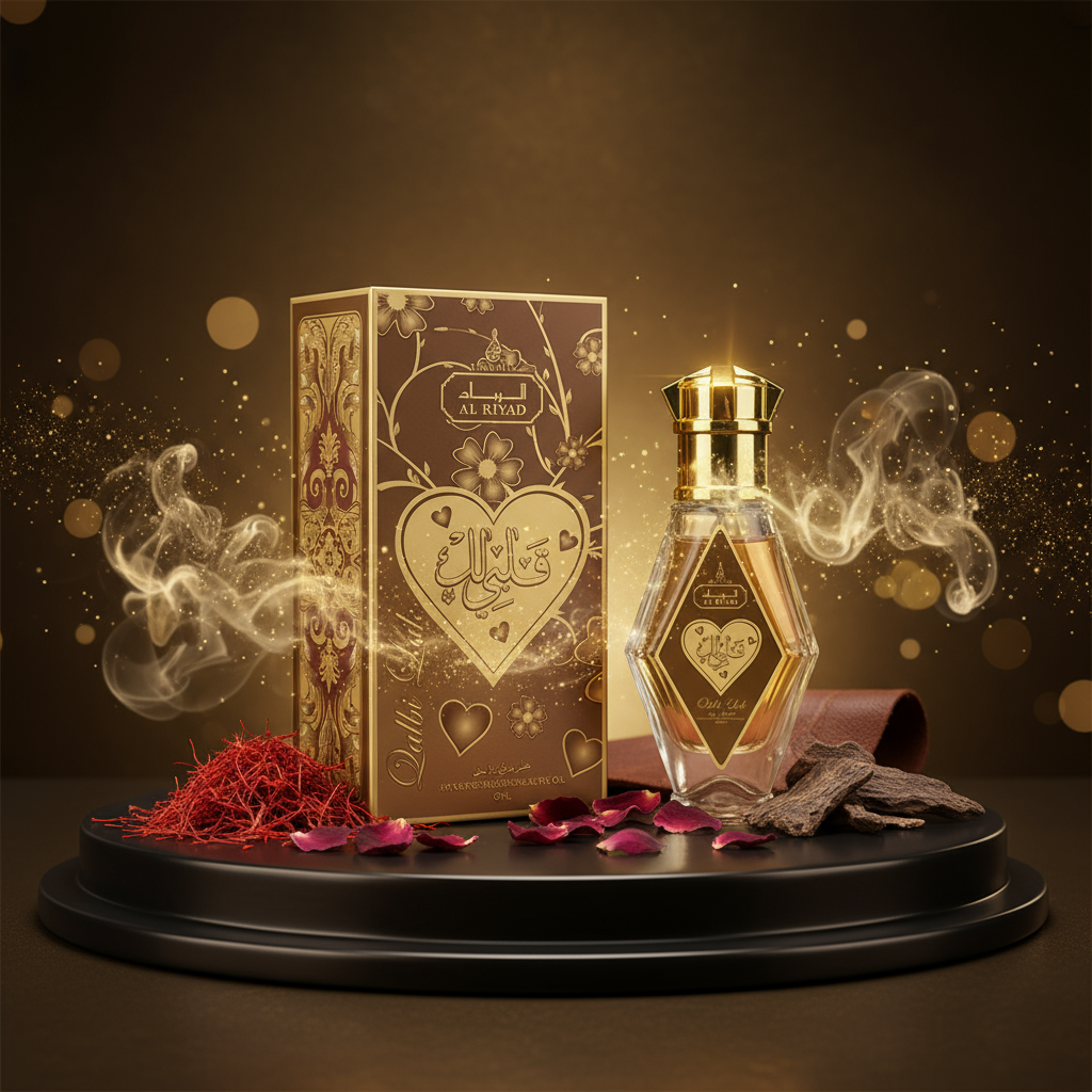 " Qalbi Lak" perfume en aceite de 20 ml, fragancia oriental para hombres