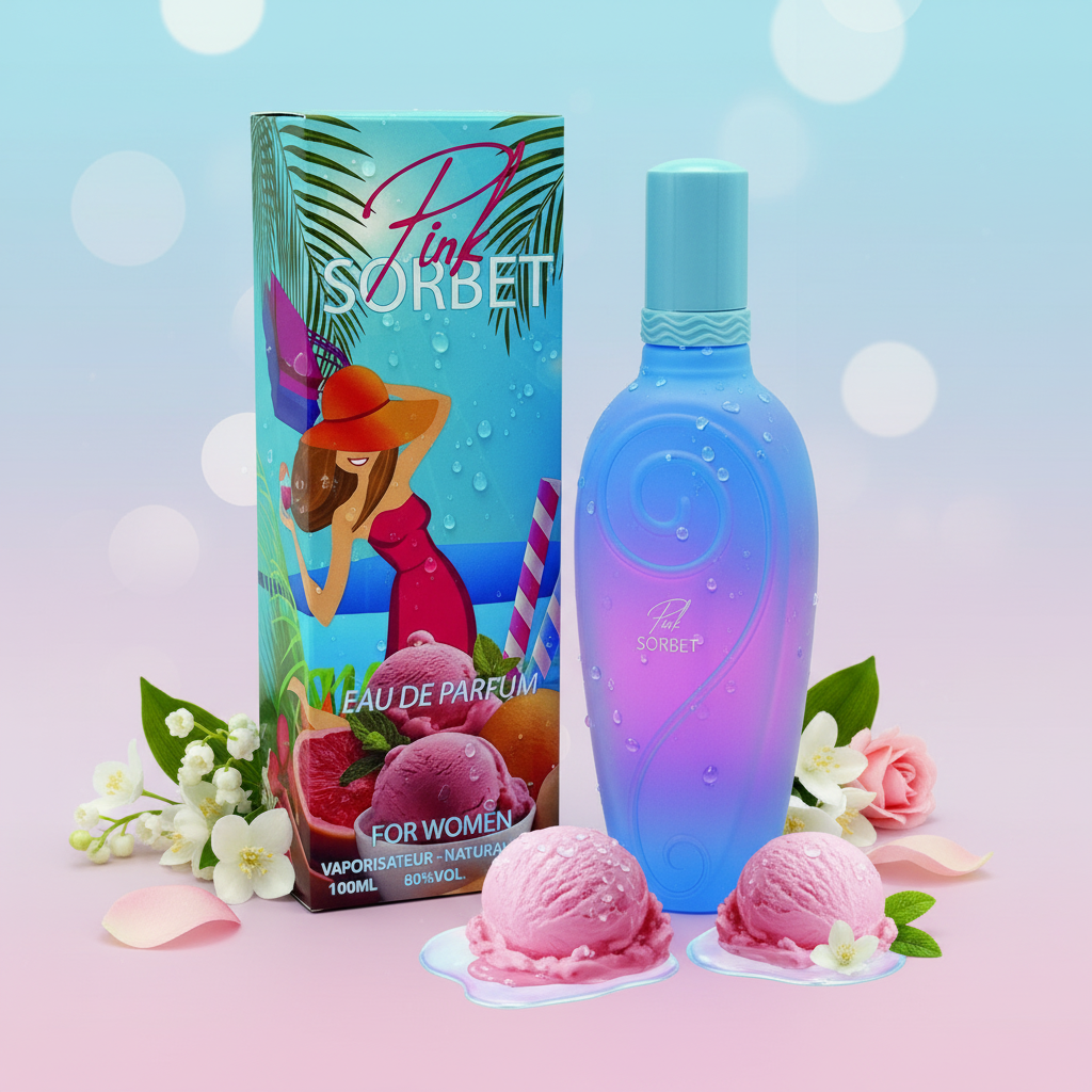 EDP 100 ml “Pink Sorbet” – fragancia frutal-floral 1 