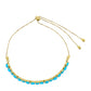 Pulsera de Oro 9K con Ópalo Azul de Etiopía