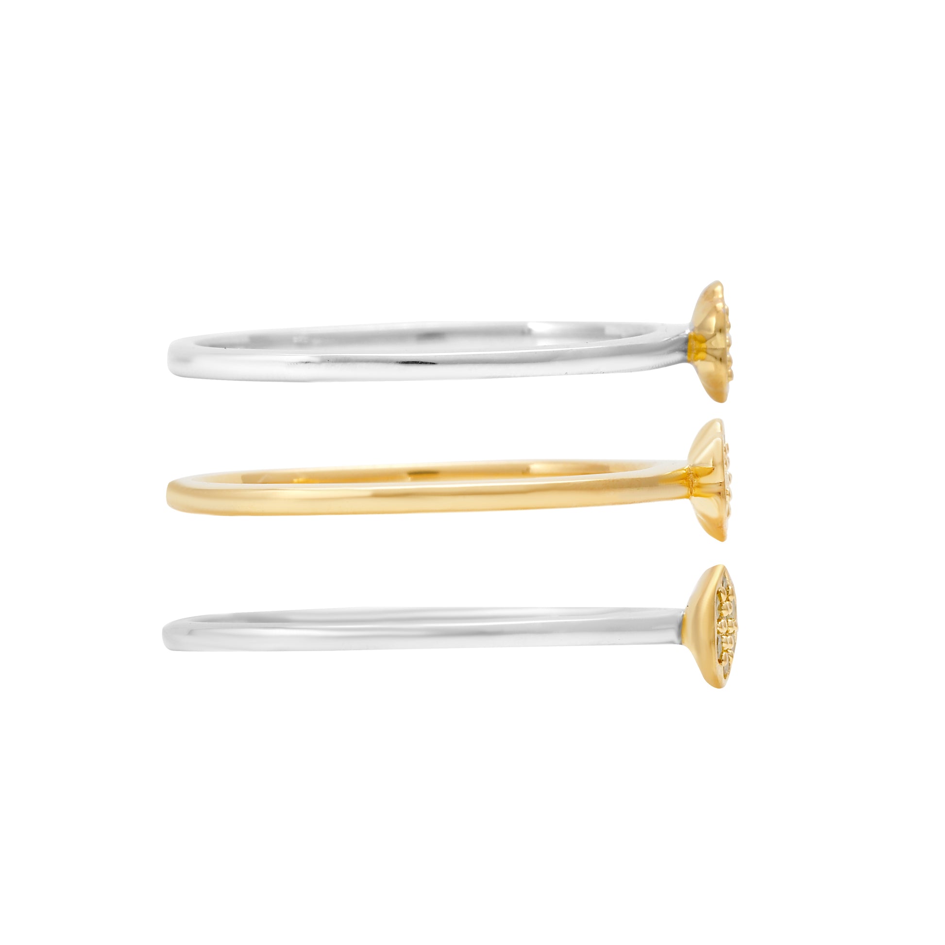 Conjunto de Plata Bañada en Oro con Diamante Verde Veronés ( Anillo ) 4 