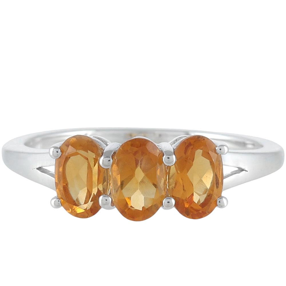 Anillo de Plata con Citrino 1 