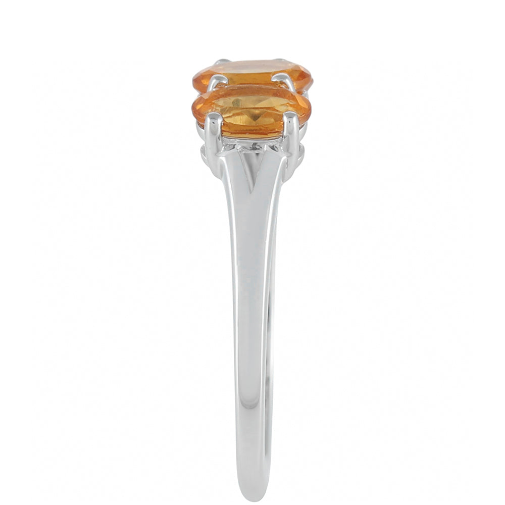 Anillo de Plata con Citrino