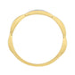 Anillo de Plata Bañada en Oro con Diamante blanco