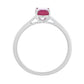 Anillo de Plata con Rubí de Tailandia