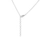 Collar de Plata con Rubí de Tailandia y Topacio Blanco
