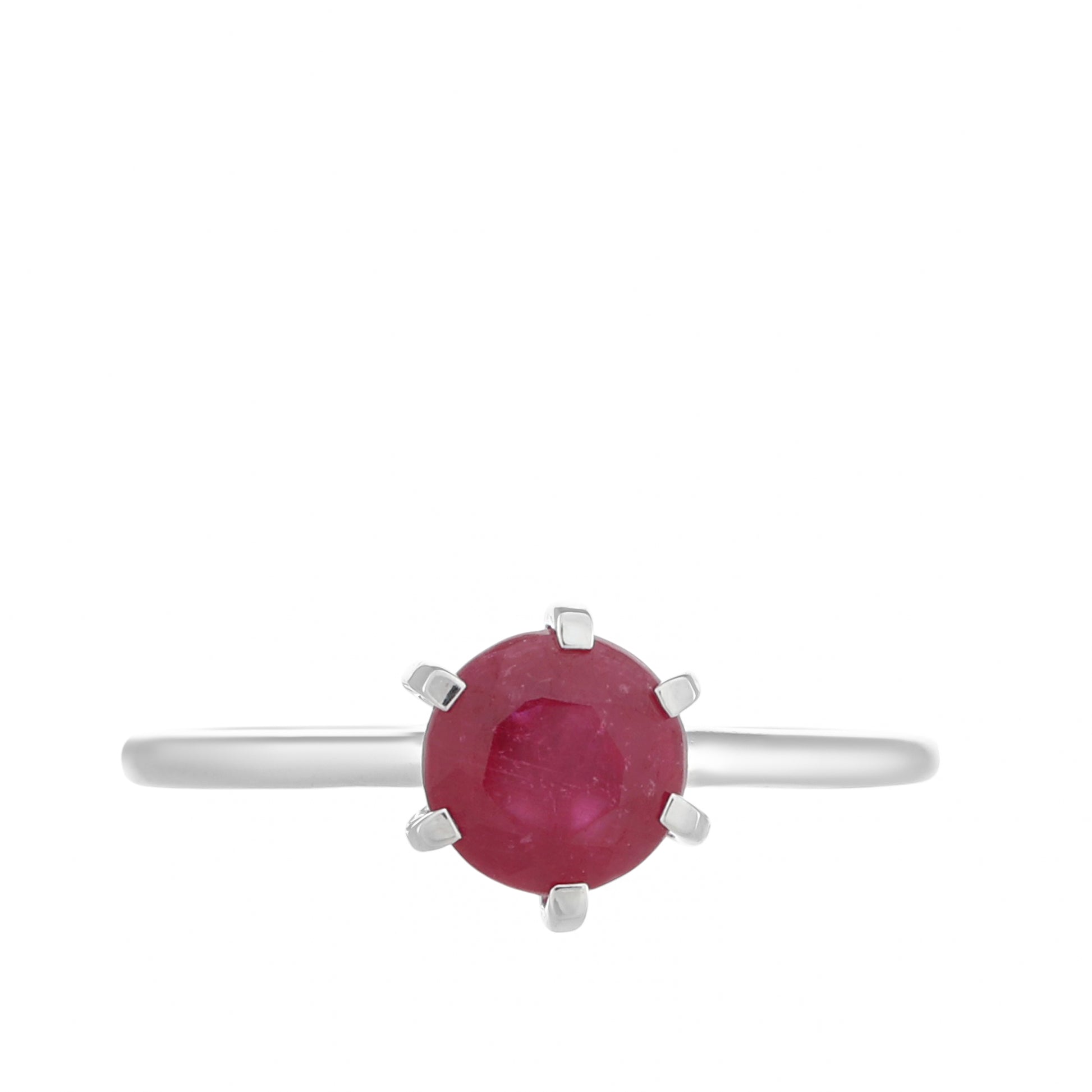Anillo de Plata con Rubí de Tailandia 1 