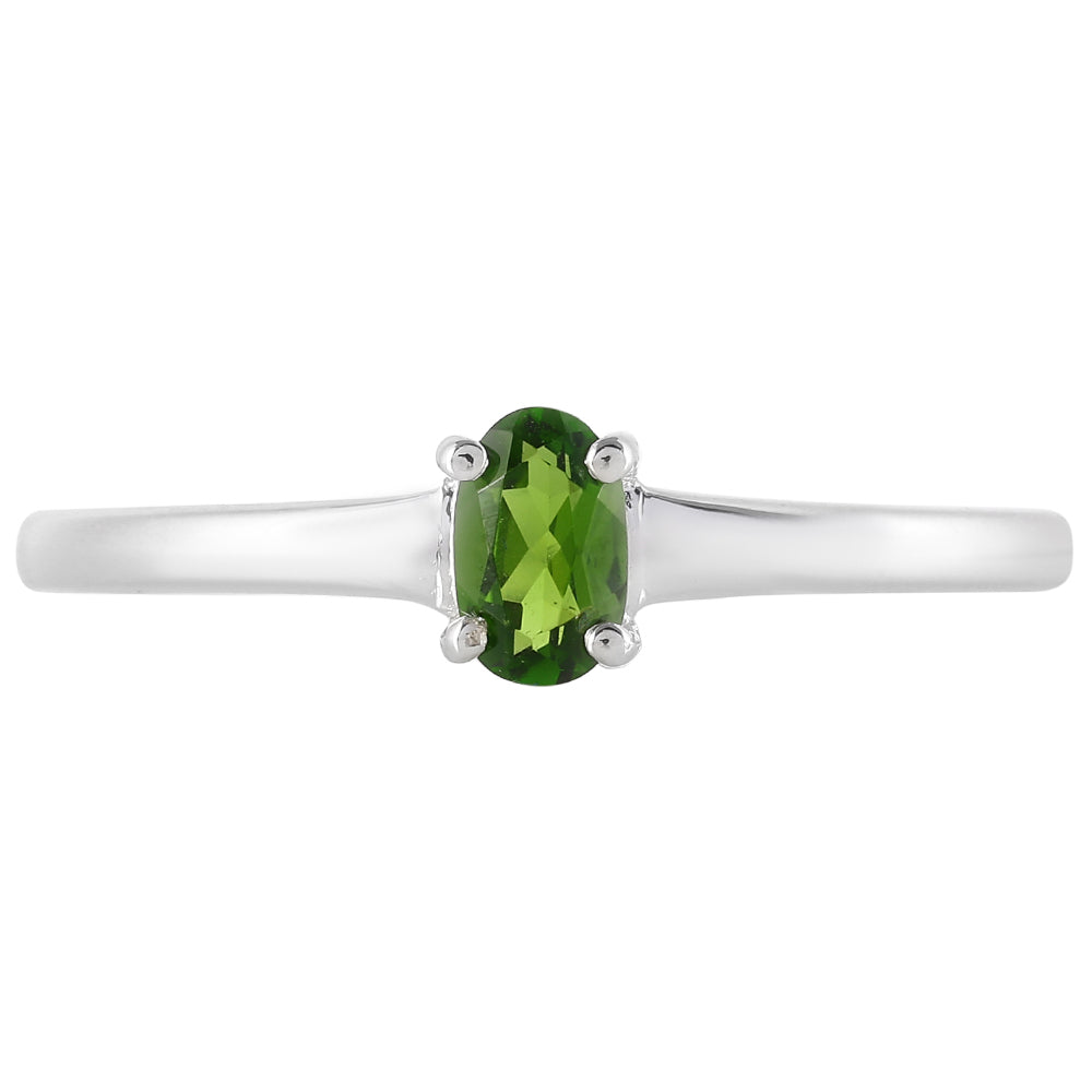 Anillo de Plata con Diópsido de Cromo 1 