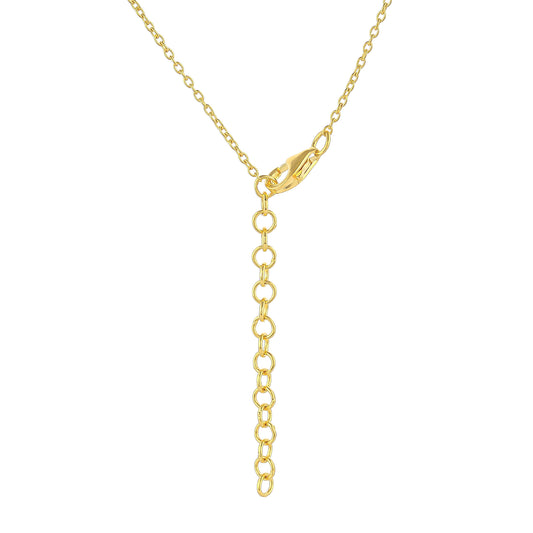 Collar de Plata Bañada en Oro con Piedra Lunar Arco Iris y Rubí de Tailandia