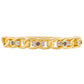 Anillo de Plata Bañada en Oro con Diamante Rojo y Diamante blanco
