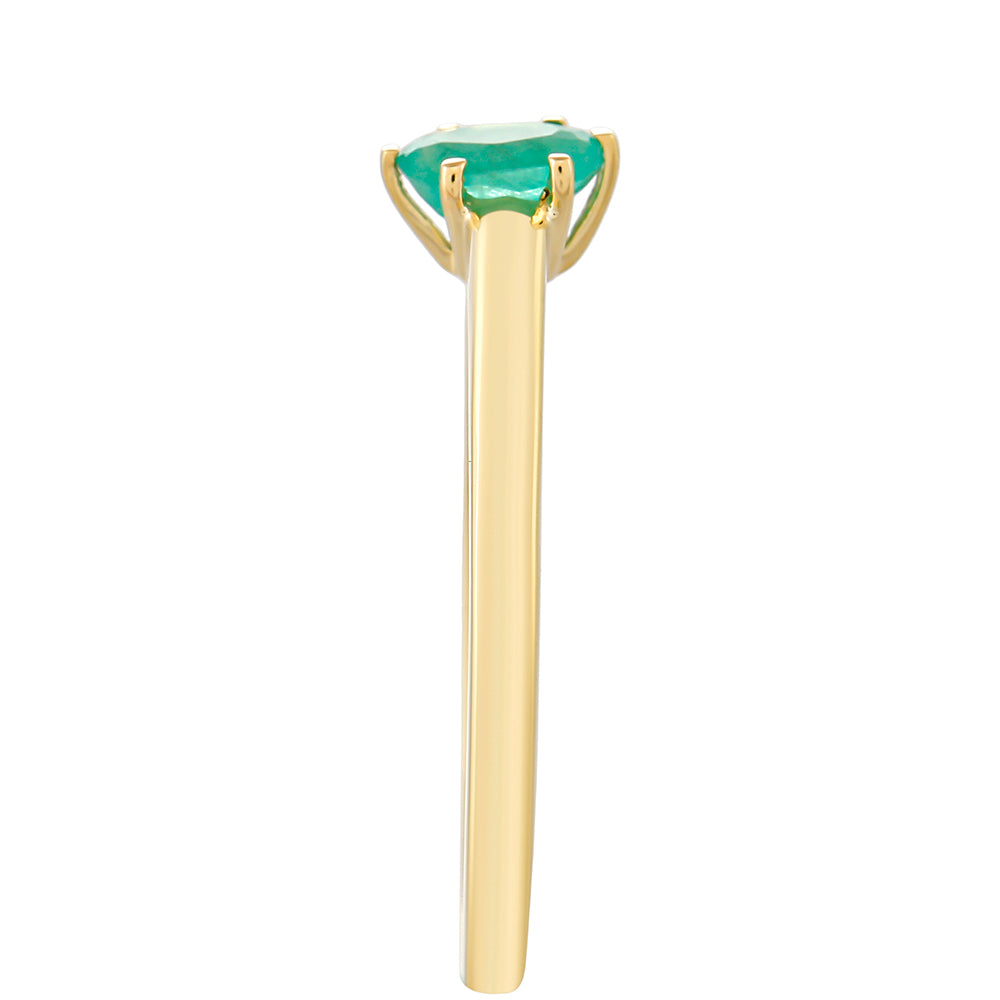 Anillo de Oro 9K con Esmeralda de Brasil 3 