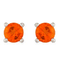 Pendientes de Plata con Cuarzo Padparadscha