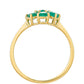 Anillo de Oro 9K con Esmeralda de Brasil