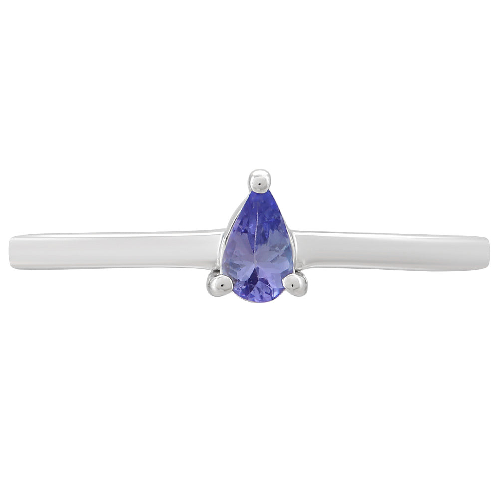 Anillo de Plata con Tanzanita AAA 1 