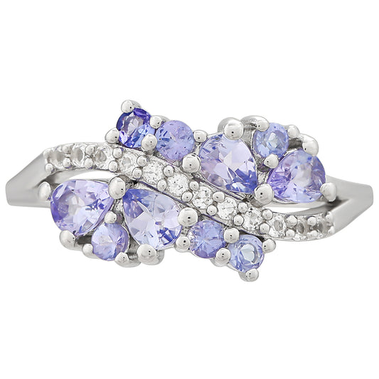 Anillo de Plata con Tanzanita AAA