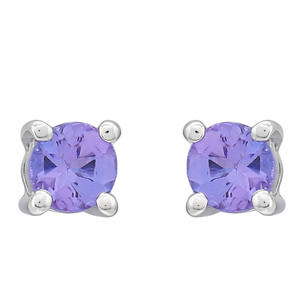 Pendientes de Plata con Tanzanita AAA