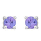 Pendientes de Plata con Tanzanita AAA