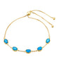 Pulsera de Plata Bañada en Oro con Ópalo Azul Paraiba de Etiopía