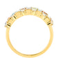 Anillo de Plata Bañada en Oro con Amatista y Citrino