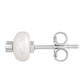 Pendientes de Plata con Granate y Perla blanca de agua dulce