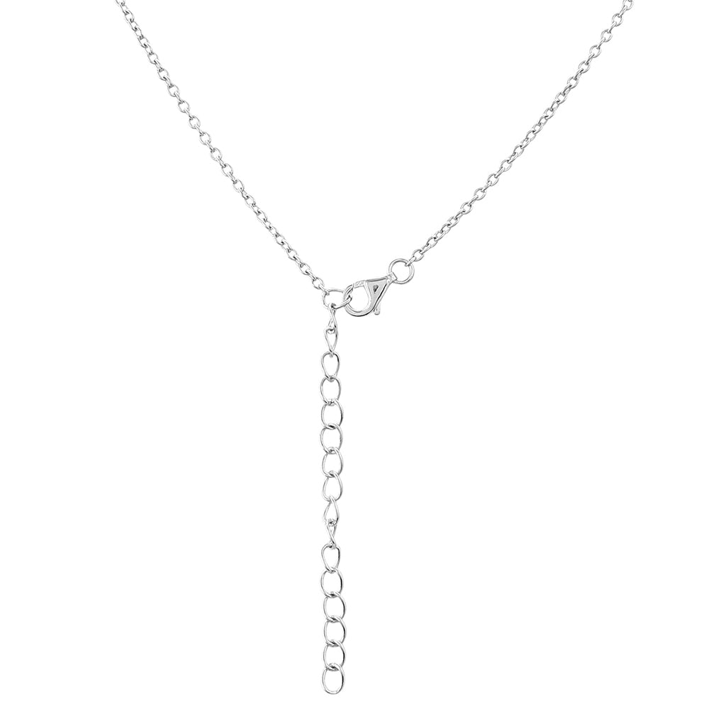 Collar de Plata con Granate y Topacio Blanco 2 