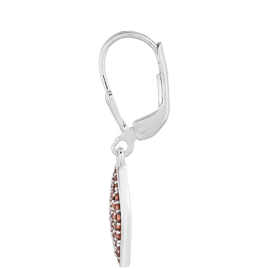 Pendientes de Plata con Granate