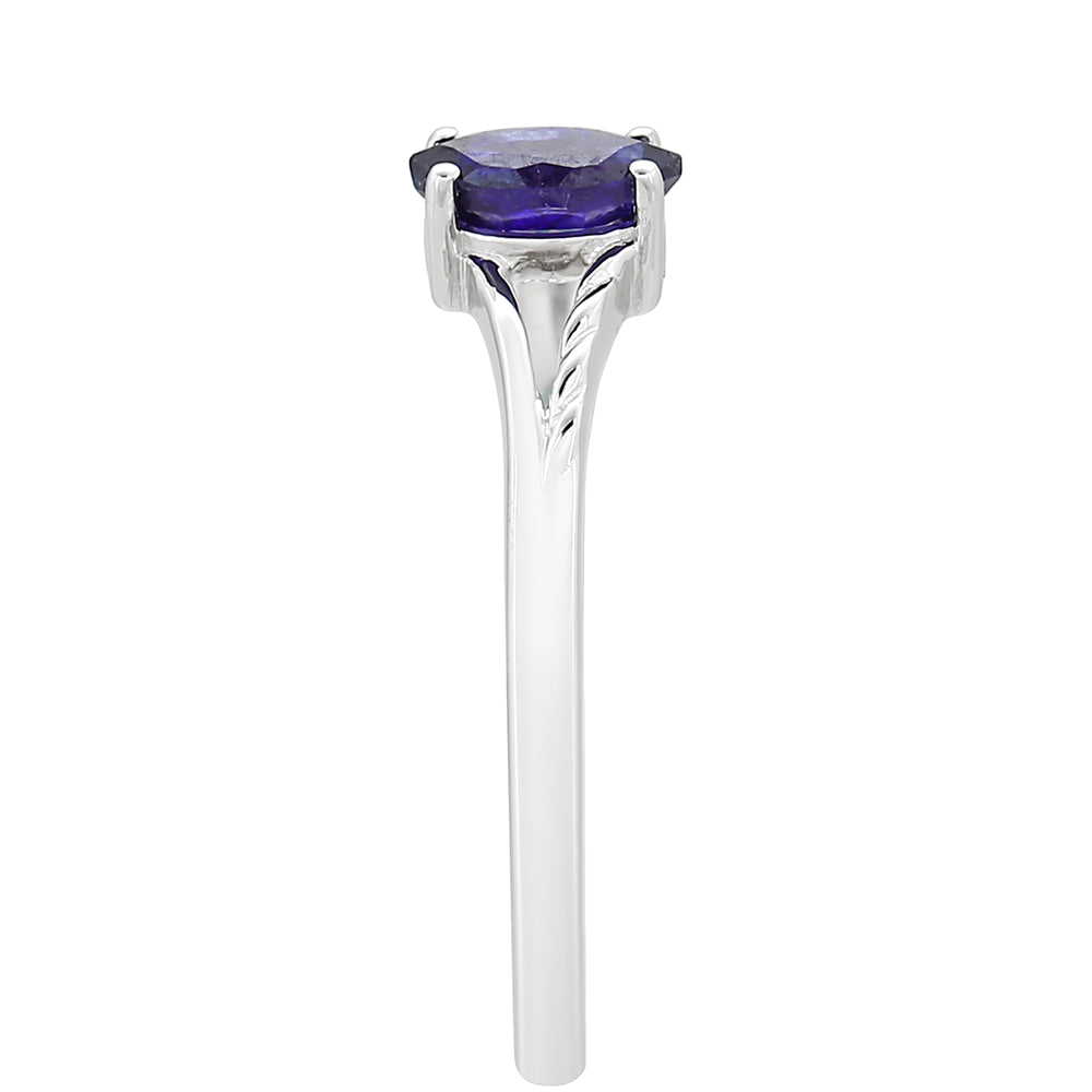 Anillo de Plata con Zafiro de Tailandia 3 
