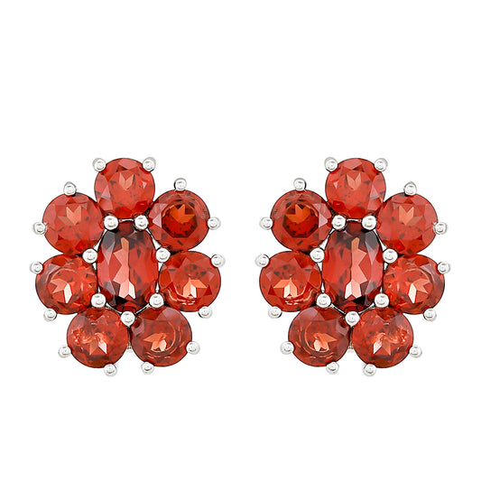 Pendientes de Plata con Granate
