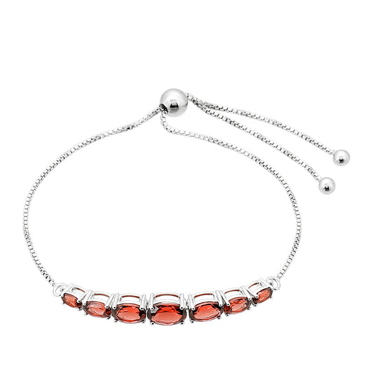 Pulsera de Plata con Granate