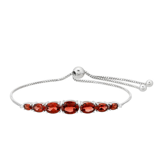 Pulsera de Plata con Granate
