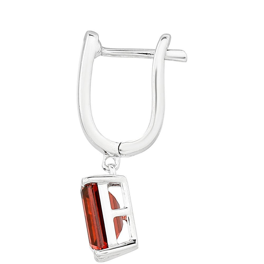 Pendientes de Plata con Granate 2 