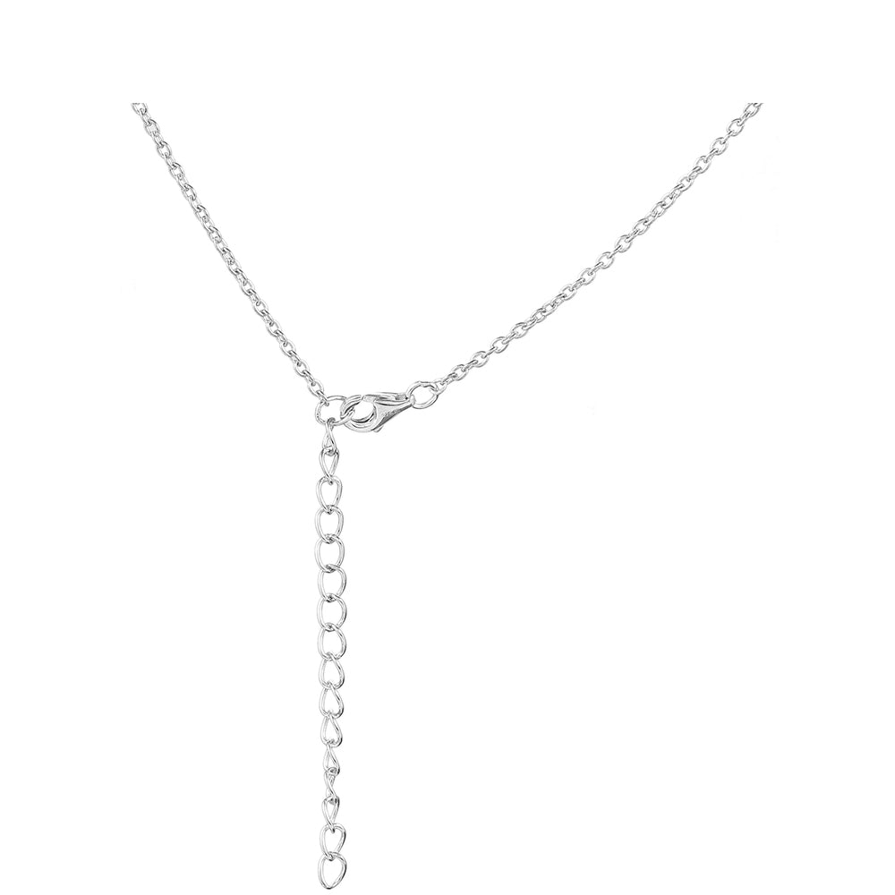 Collar de Plata con Zafiro de Tailandia y Topacio Blanco 2 