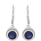 Pendientes de Plata con Zafiro de Tailandia