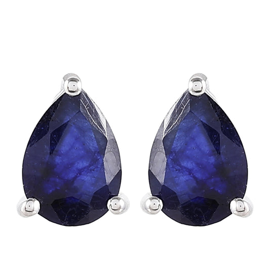 Pendientes de Plata con Zafiro de Tailandia