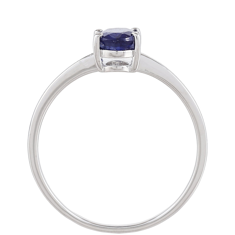 Anillo de Plata con Zafiro de Tailandia 4 