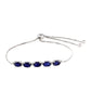 Pulsera de Plata con Zafiro de Tailandia y Topacio Blanco