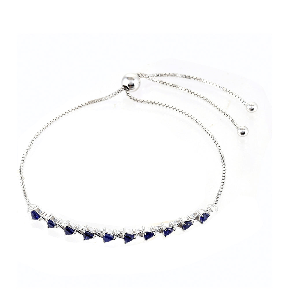 Pulsera de Plata con Zafiro de Tailandia 2 
