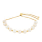 Pulsera de Plata Bañada en Oro con Perla Barroca Cultivada de Agua Dulce