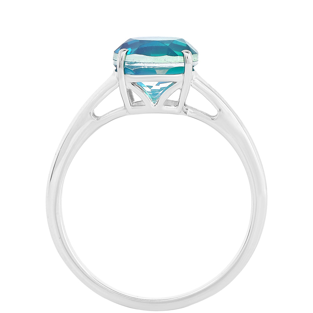 Anillo de Plata con Cuarzo Pavo Real 3 